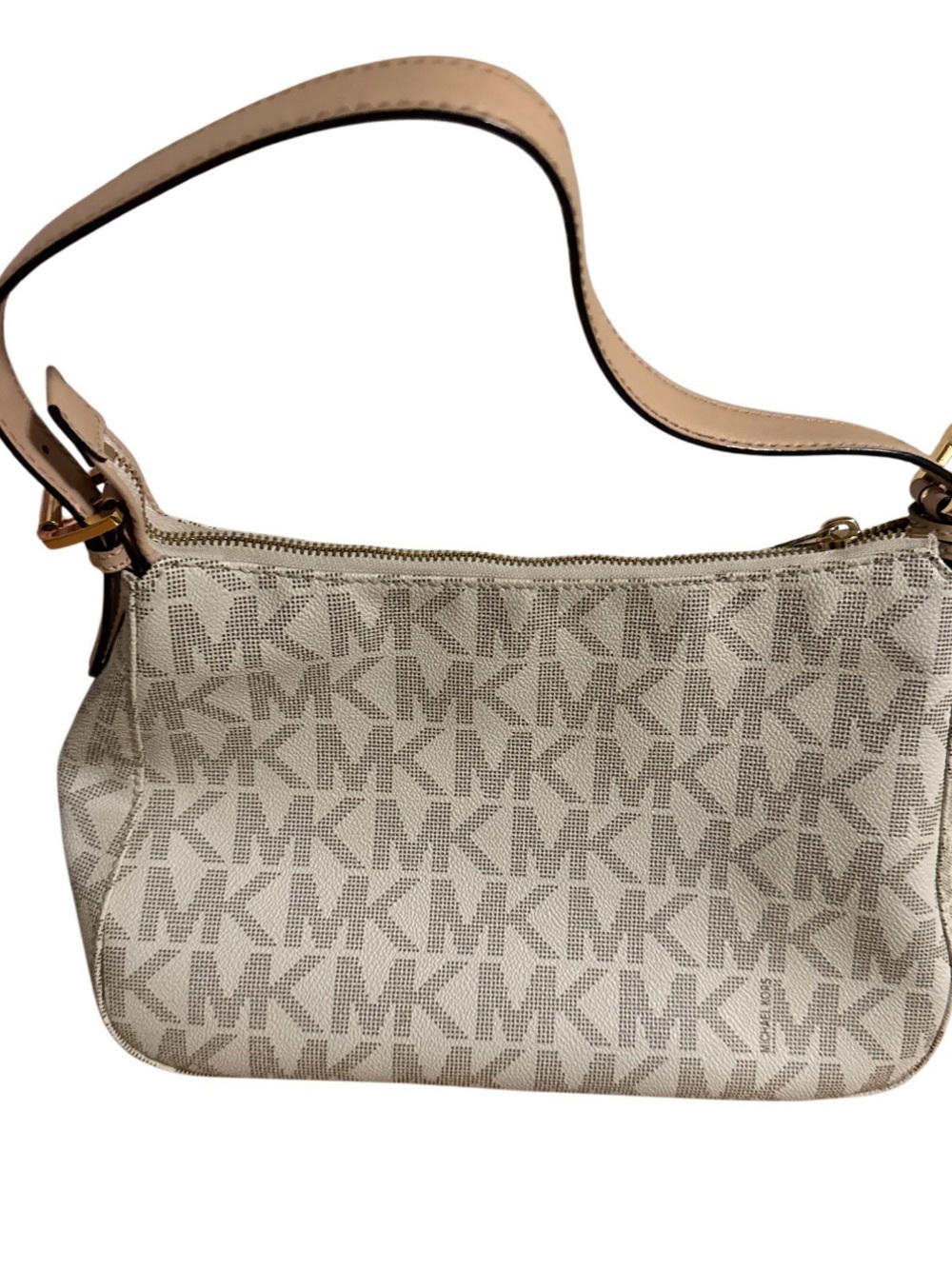 Michael Kors Cream Logo-Print Shoulder Bag NWOT